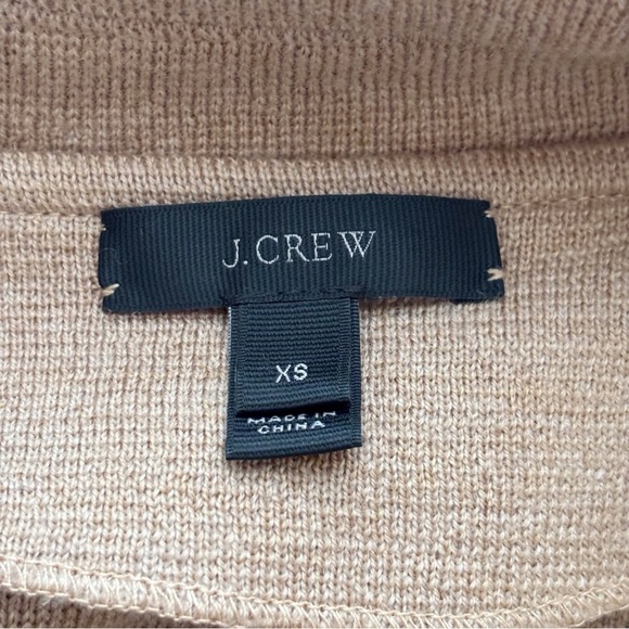 J.Crew Sophie Merino Wool Sweater Blazer XS Tan - Picture 5 of 8